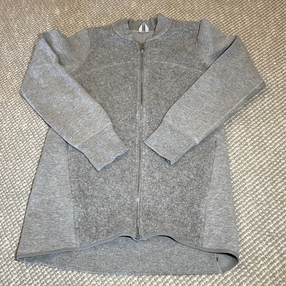 Lululemon fleece jacket - gray - size 8 - Picture 1 of 8